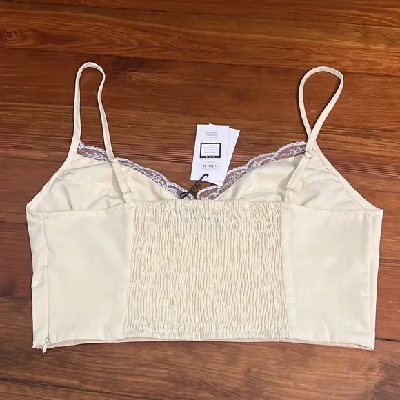 Cider lace crop top (M) - Picture 2 of 2